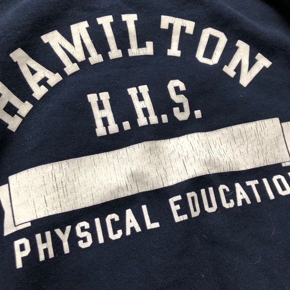 Brandy Melville Hamilton Sweatshirt sweater vintage crewneck navy blue small - Picture 4 of 7